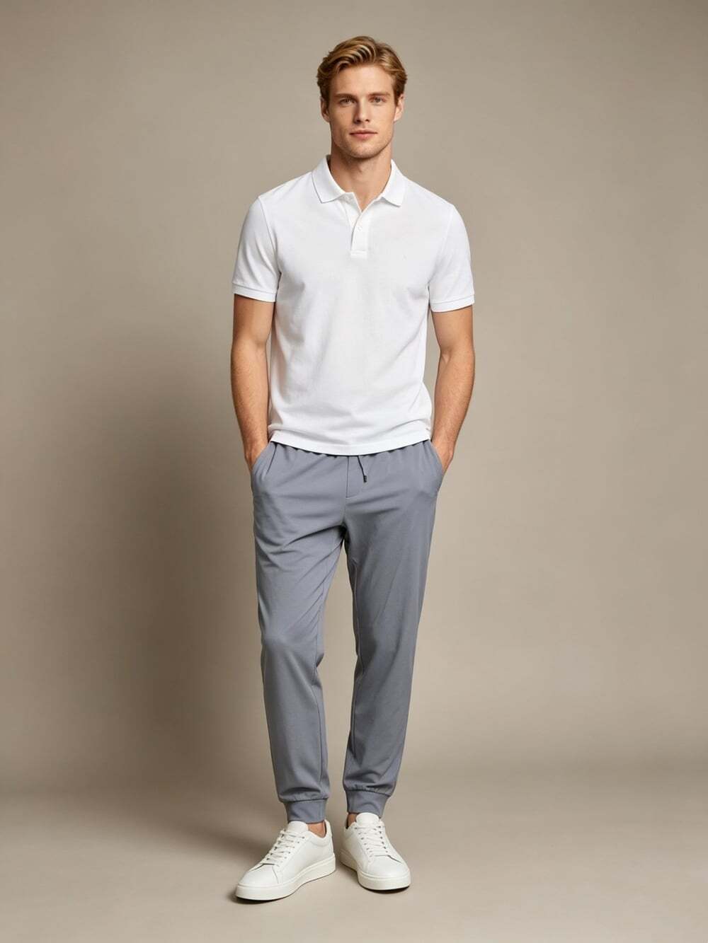 NWOT Redvanly Mens Golf Pull-On Stretch Grey Jogger Pants Size XL 35"